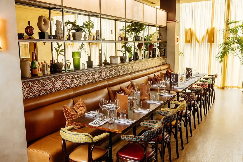 Maison by Glaschu — bar and palm vignette, Princes Square Glasgow