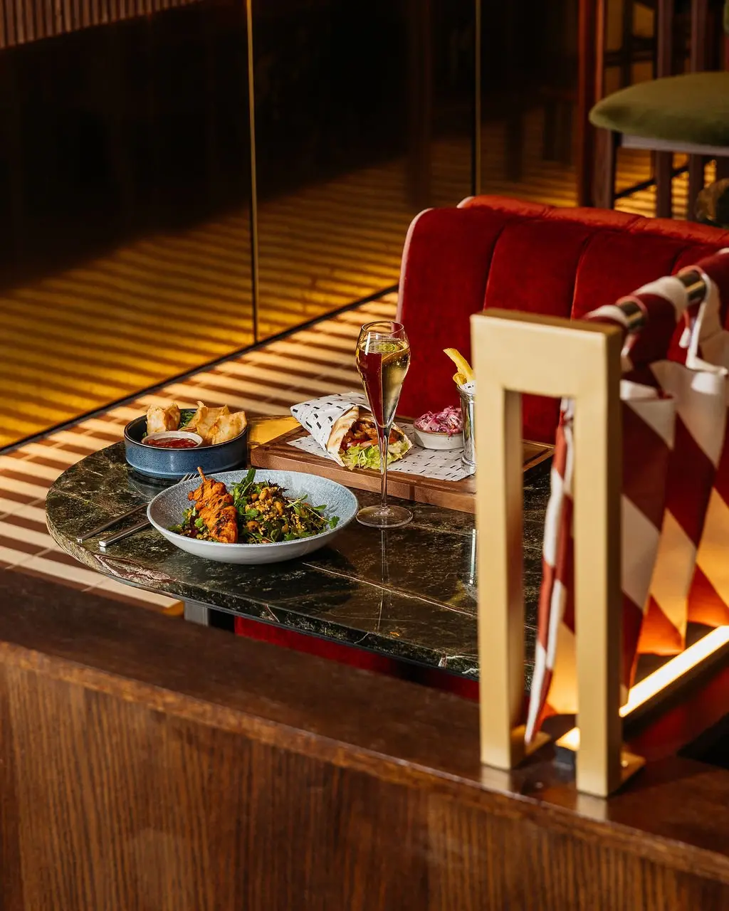 The Delphine — café-bar-restaurant interior, Princes Square Glasgow