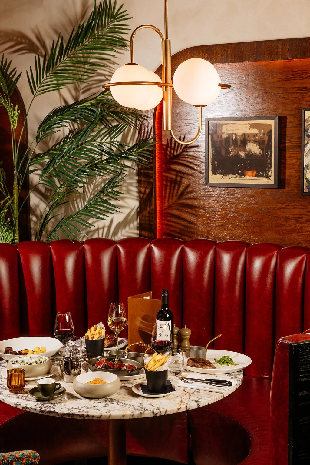 Maison by Glaschu — Parisian-bistro banquette, Glasgow